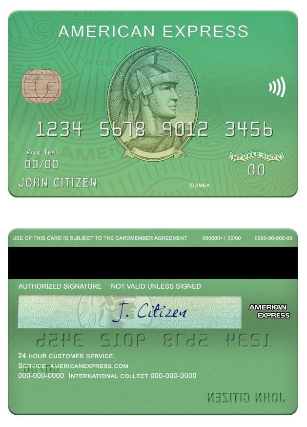 USA Waste Management bank Amex green card